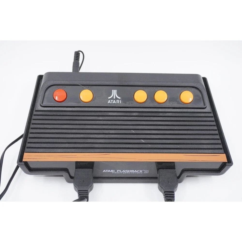 Atari Flashback 3 Classic Game Console with 60 Built-in Games No Box 2 Joysticks